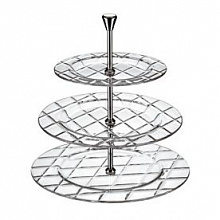 Этажерка двухъярусная 22/32см Concerto стекло